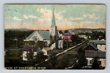 Caledonia MN-Minnesota, Scenic View Of City, Antique, Vintage c1910 Postcard picture