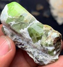 105 Ct Beautiful Transparent Peridot crystal cluster from Supat Pakistan picture