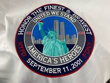 911 America’s Hero’s Extra Large Patch Statue Of Liberty NYPD picture