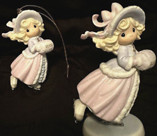 Precious Moments Cute Figurine & ornament set May Your Holidays Sparkle With Joy picture