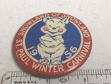 1956 St. Paul Winter Carnival Pinback Button - Minnesota Minn. MN picture