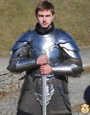 Medieval Knight Larp Elven Full Suit Of Body Armor Cuirass/Pauldrons/Greaves picture