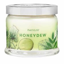 Partylite HONEYDEW SIGNATURE 3-wick JAR CANDLE  BRAND NEW  NIB  picture