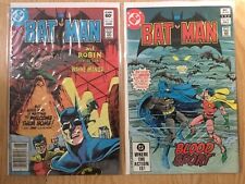Batman #348 349 DC Comics 1982 High Grade Lot Aparo / Colan Art Man-Bat Catwoman picture