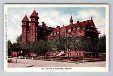 Denver CO-Colorado, St Joseph's Hospital, Antique, Vintage Souvenir Postcard picture