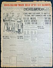 1912 Chicago Newspaper Pages - Christy Mathewson Hope of Giants in World Series picture