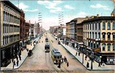 Postcard Canal Street North Campau Square Grand Rapids MI Michigan 1910    G-691 picture