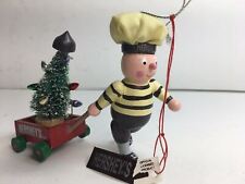 HERSHEY'S ELF Ornament With Wagon And Tree KURT ADLER 1998 picture