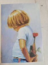 Vintage Greeting Card 1990s Christian Made In USA Get Well Blessed Impressions picture