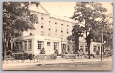 Hotel Hixon North Attleboro Massachusetts Street View Black White Mass Postcard picture