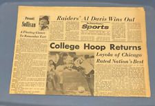 November 24 1963 San Francisco Examiner Sports Loyola of Chicago Rated Best picture
