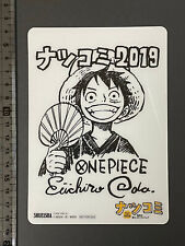 ONE PIECE Monkey D Luffy Plastic Card Autographed By Eiichiro Oda Mini Print picture