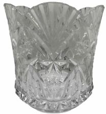 Vintage Crystal Ice Bucket Cristal D'Araques-Durand Cut Star Pattern 7 in VTG picture