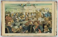 Photo of Puck,Presidential Fever,U.S. Senate,1883,Opper,Hoar,Hampton,Mahone picture