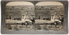 Keystone Stereoview Jerusalem, Mt. of Olives, Palestine Education Set #495 A picture