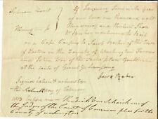 RARE Hand Written Document Addressed To The Supreme Court Dated 1813 picture