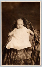 RPPC Postcard~ Infant Child Wearing A Gown & Ring~ Fritz Studio Reading, PA picture
