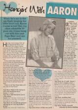 Aaron Carter teen magazine pinup clipping Hanging with Aaron Tiger Beat Pop Star picture