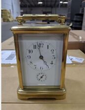Vintage French Brass Carriage Clock L’ Epee Fondee En 1839 France picture