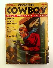 Complete Cowboy Novel Magazine Pulp Apr 1942 Vol. 3 #5 GD- 1.8 Low Grade picture