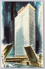 Postcard Executive House 71 E Wacker Drive Chicago Illinois IL Hotel Art Drawing picture