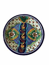 Talavera Pottery 10” Plate From Mexico Hand Crafted Dish Wall Hanging Decorative picture