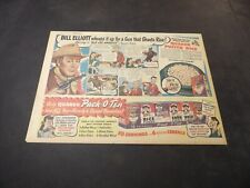 Quaker Cereal ad - 1948 - 1 Half-Size Sunday - Bill Elliott picture