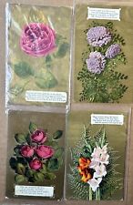 Vintage Flower Postcards Lot Of 4. Roses. Early 1900s picture