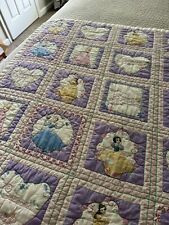 Vintage Hand Sewn Disney Princess Blanket picture
