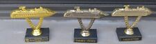 Carnival Cruise Line 3 ship trophy lot Vista, Victory and Blackjack tournament. picture
