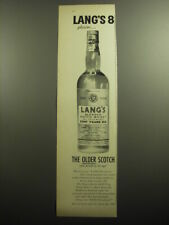 1958 Lang's Scotch Advertisement - Lang's 8 please.. the older Scotch picture