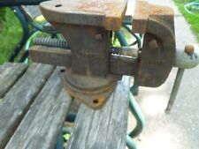 Vintage Wards Deluxe Quality Anvil Top Bench Vise picture