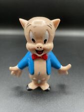 Vintage Porky Pig PVC Figure 1990 Looney Tunes Applause Cake Topper picture
