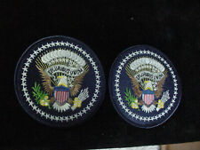 Set of 2  Presidential seal patch iron on . New picture