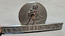 Antique Iron Fireman Furnace Plated Badge picture