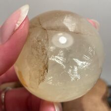 Beautiful Flashy Citrine Sphere with Dendrite Like Inclusions 141 Grams picture