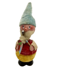 Vintage Candy Container Nodder Bobble Head Santa Elf Toy Painter W. Germany picture