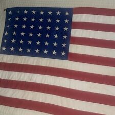 Vintage 48 Star American Flag 33 X 58 Sewn USA United States Of America picture