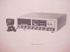 1977 PRESIDENT CB RADIO SERVICE SHOP MANUAL MODEL WASHINGTON picture