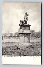 Wheeling WV-West Virginia, Elm Grove, Henry Clay Monument, Vintage Postcard picture