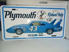 Vintage lookRacing Team Plymouth Richard PETTY - License Plate  1981  picture