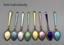 Antique Watson Sterling Silver Gold Wash & Enamel Demitasse Spoon Choice picture