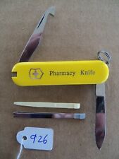 Victorinox Pharmacy Knife Swiss Army - Yellow - Cut & Picker - Rare - Excellent picture