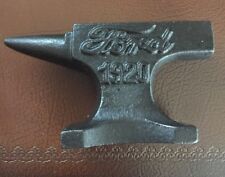 Ford Motors Anvil Solid Metal Collector Paper Weight Blacksmith Auto Hotrod Car picture