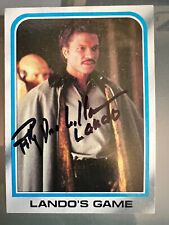 Vintage Star Wars Topps Lando trading card #198 autograph by Billy Dee Williams picture