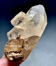 170 Carat Natural Topaz Crystal On Quartz From Pakistan picture
