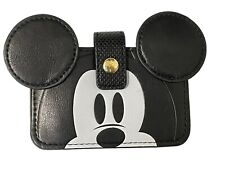 NWOT Disney Mickey Mouse Shaped Leather Wallet Card Holder picture