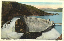 Roosevelt Dam and Lake,AZ Arizona Central News Co. Antique Postcard Vintage picture