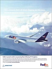 2011 FEDERAL EXPRESS Orders Boeing 777 Freighters ad Cargo airlines advert picture