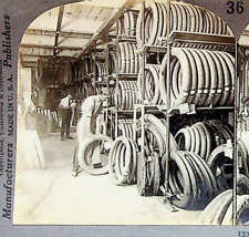 Rubber Tire Stock Room Photograph Underwood Stereoview Card picture